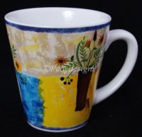 Sakura Tabletrendz Sangita FLORAL APPLIQUE Coffee Mug